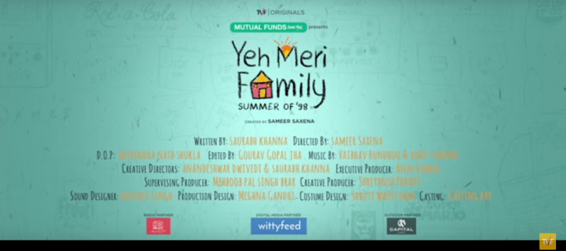 The Association of Mutual Funds of India (AMFI) partnered with The Viral Fever (TVF) for the seven-episode web series Yeh Meri Family.